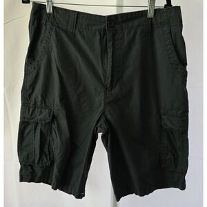 Beverly Hills Polo Club Men's Grey Cargo Relaxed Straight Fit Pockets Shorts  32